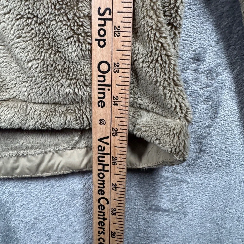 The North Face Osito Jacket Womens Teddy Fleece Full Zip L Beige Outdoor Layer‎